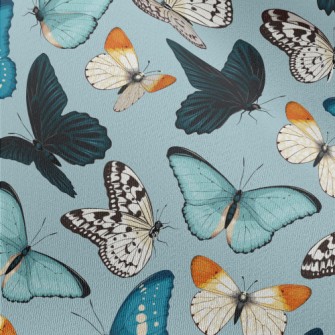 Different Colorful Butterflies Chiffon