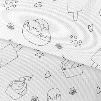 Simple Lines Ice Cream And Flo Waterproof Oxford