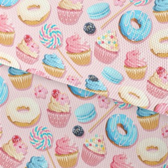 Various Small Cakes, Flowers A Waterproof Oxford