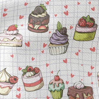 Hand Drawn Various Cupcakes An Waterproof Canvas