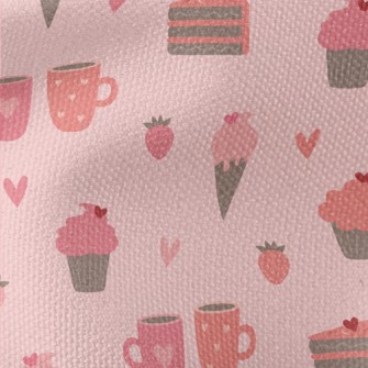 Pink Ice Cream Cake Cup Waterproof Canvas