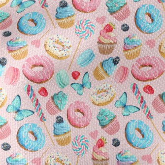 Cute Little Cake Candy Donut Waterproof Canvas