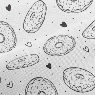 Simple Donuts And Love Hearts Performance Linen
