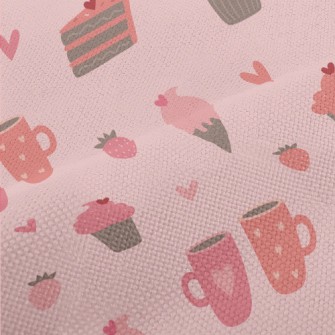 Pink Ice Cream Cake Cup Performance Linen