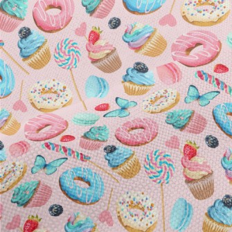 Cute Little Cake Candy Donut Performance Linen