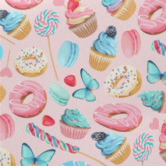 Cute Little Cake Candy Donut Twill