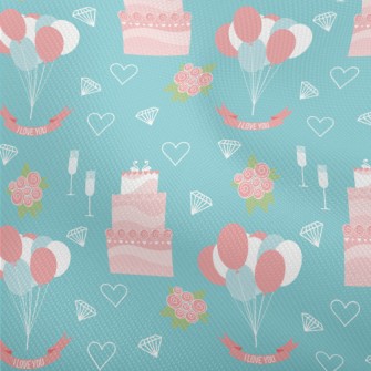 Wedding Pink Cake Balloons Ros Dobby