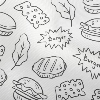 Line Hamburger Cheese Leaves Dobby