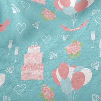 Wedding Pink Cake Balloons Ros Minky