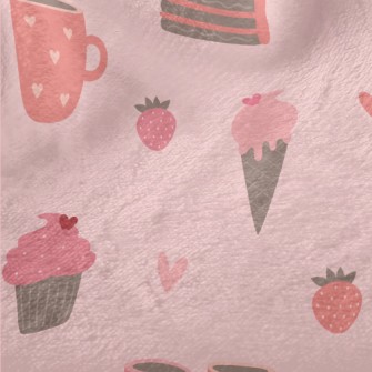 Pink Ice Cream Cake Cup Minky