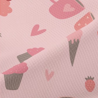 Pink Ice Cream Cake Cup Piqué