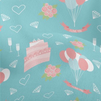 Wedding Pink Cake Balloons Ros Lightweight Performance Linen