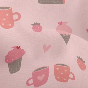 Pink Ice Cream Cake Cup Lightweight Performance Linen