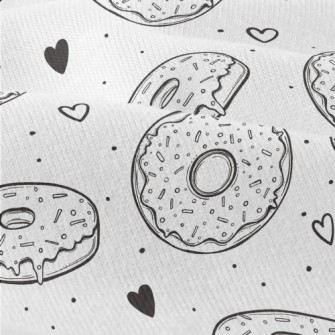 Simple Donuts And Love Hearts Modern Jersey