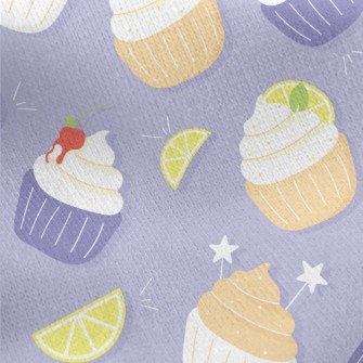 Various Colors Dream Cup Cake Jersey Backed Fleece