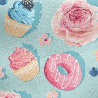 Realistic Beautiful Cake And F Jersey Backed Fleece