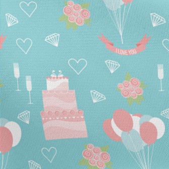 Wedding Pink Cake Balloons Ros Pongee