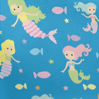Cartoon Different Mermaids And Pongee