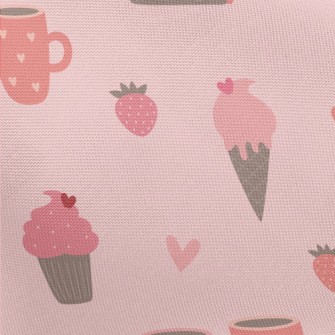 Pink Ice Cream Cake Cup Pongee