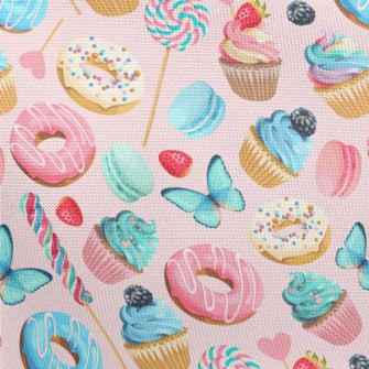 Cute Little Cake Candy Donut Pongee