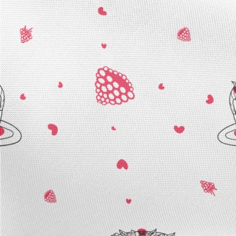 Simple Berry Cake With Heart Pongee