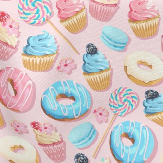 Various Small Cakes, Flowers A Lightweight Cotton Poplin