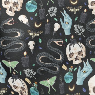 Wicked Magic And Witchcraft Pa Lightweight Cotton Poplin