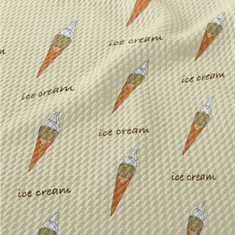 Sweet Flavor Ice Cream Birdseye Piqué