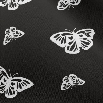 White Delicate Butterfly Chiffon
