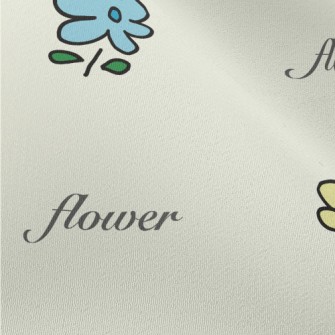 Colorful Simple Flowers Chiffon