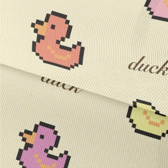 Pixel Colored Duck Waterproof Oxford