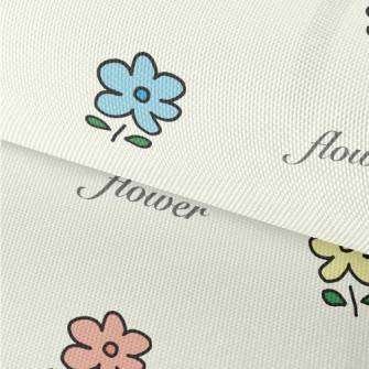 Colorful Simple Flowers Waterproof Oxford