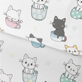 Cats In Mugs Waterproof Oxford
