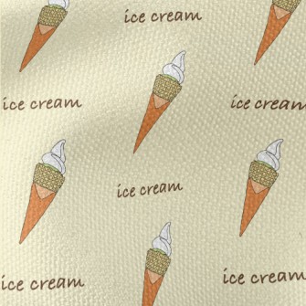 Sweet Flavor Ice Cream Waterproof Canvas