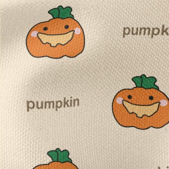 Cute Smiling Pumpkin Waterproof Canvas