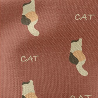 Three-color Tabby Cat Waterproof Canvas