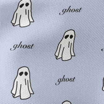 White Cute Ghost Waterproof Canvas