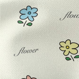Colorful Simple Flowers Waterproof Canvas