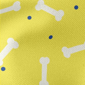 Simple Color Block Dog Bones Waterproof Canvas