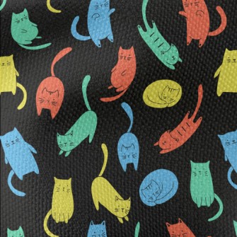 Colorful Cat Waterproof Canvas