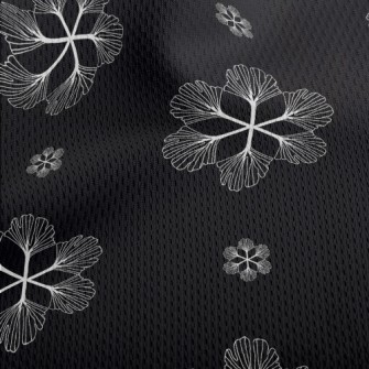 Fine Line Flowers Athletic Mesh Flat Back