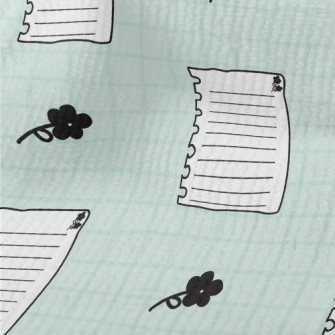 Blank Paper And Flowers Terry