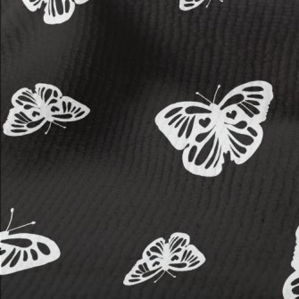 White Delicate Butterfly Terry