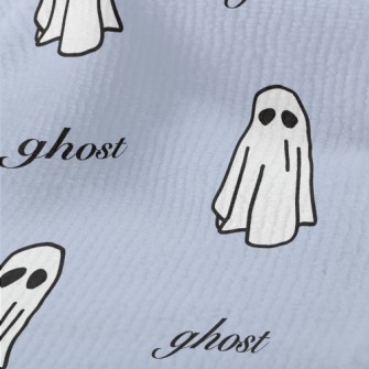 White Cute Ghost Terry