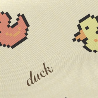 Pixel Colored Duck Twill