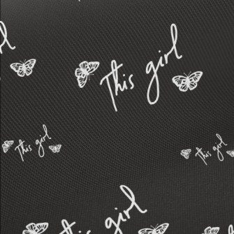 Girl English And Line Butterfl Twill
