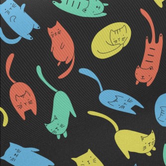 Colorful Cat Twill