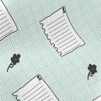 Blank Paper And Flowers Standard Corduroy