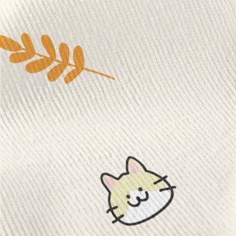 Cute Little Cat And Rice Standard Corduroy