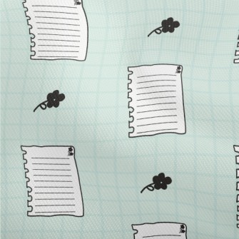 Blank Paper And Flowers Dobby